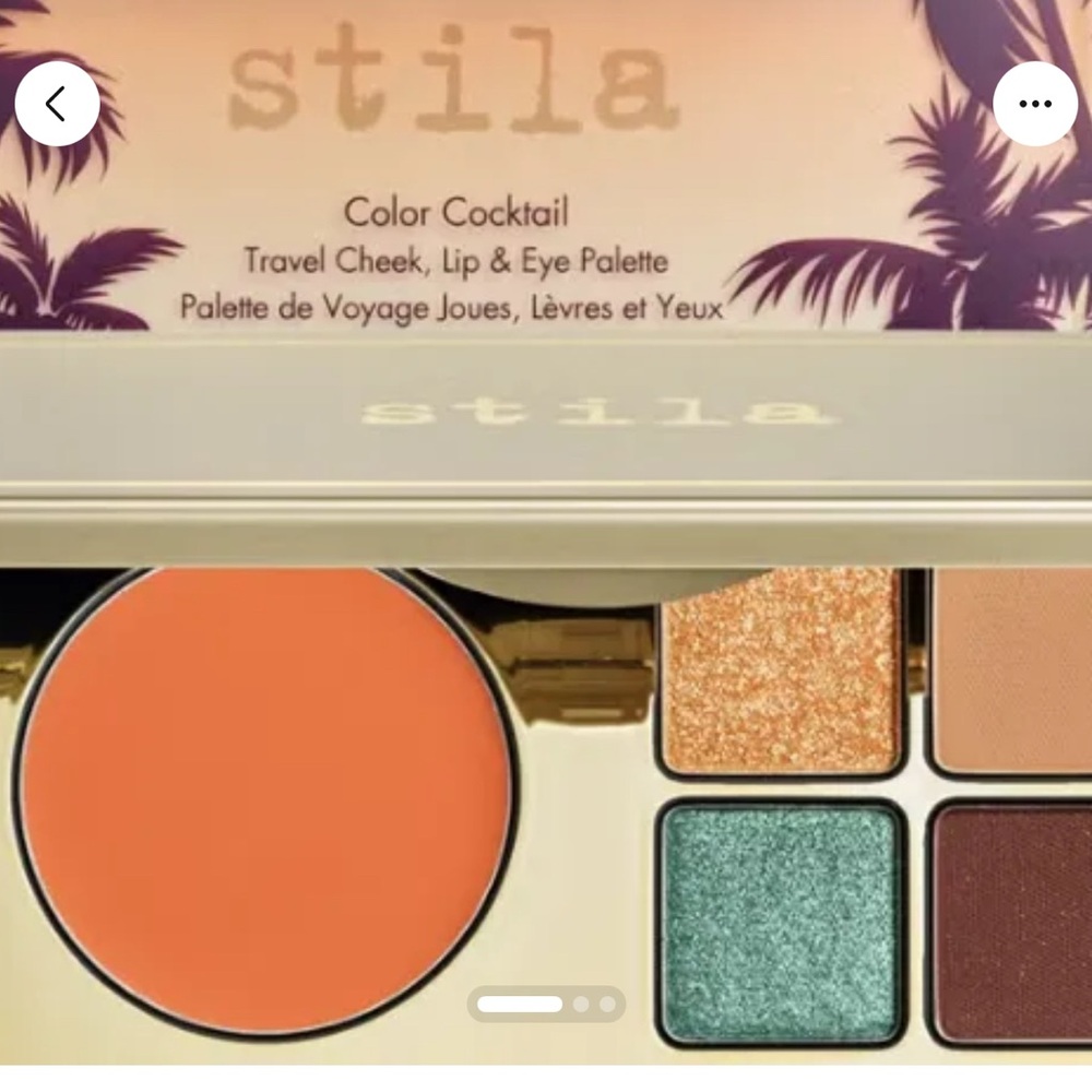 STILA Pallette cheek lips and eyes. Tequila Sunrise